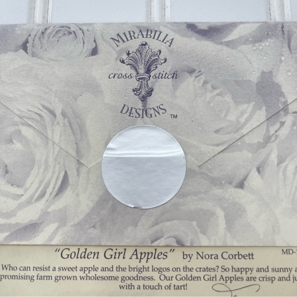 Mirabilia Designs "Golden Girl Apples" MD-118 Cross Stitch Pattern Nora Corbett - Picture 3 of 5